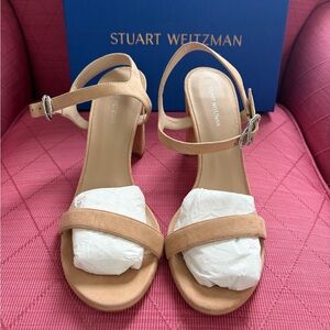 Stuart Weitzman Beige Heeled Sandals